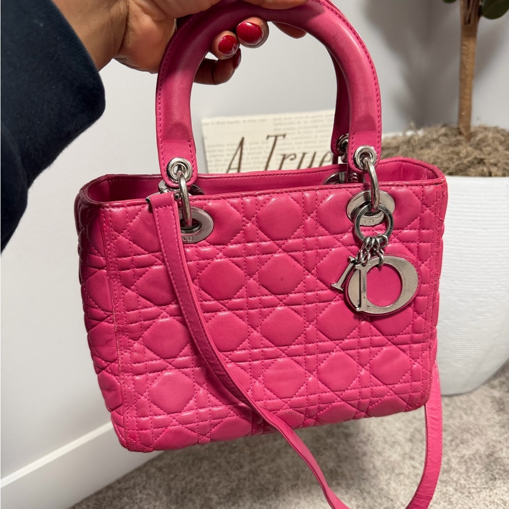 Pink Quilted Handbag - Picture 4 of 9